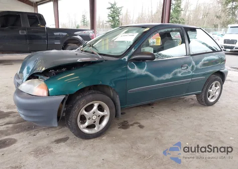 1998 Chevrolet Metro z USA, uszkodzony, nr VIN 2C1MR2267W6714161